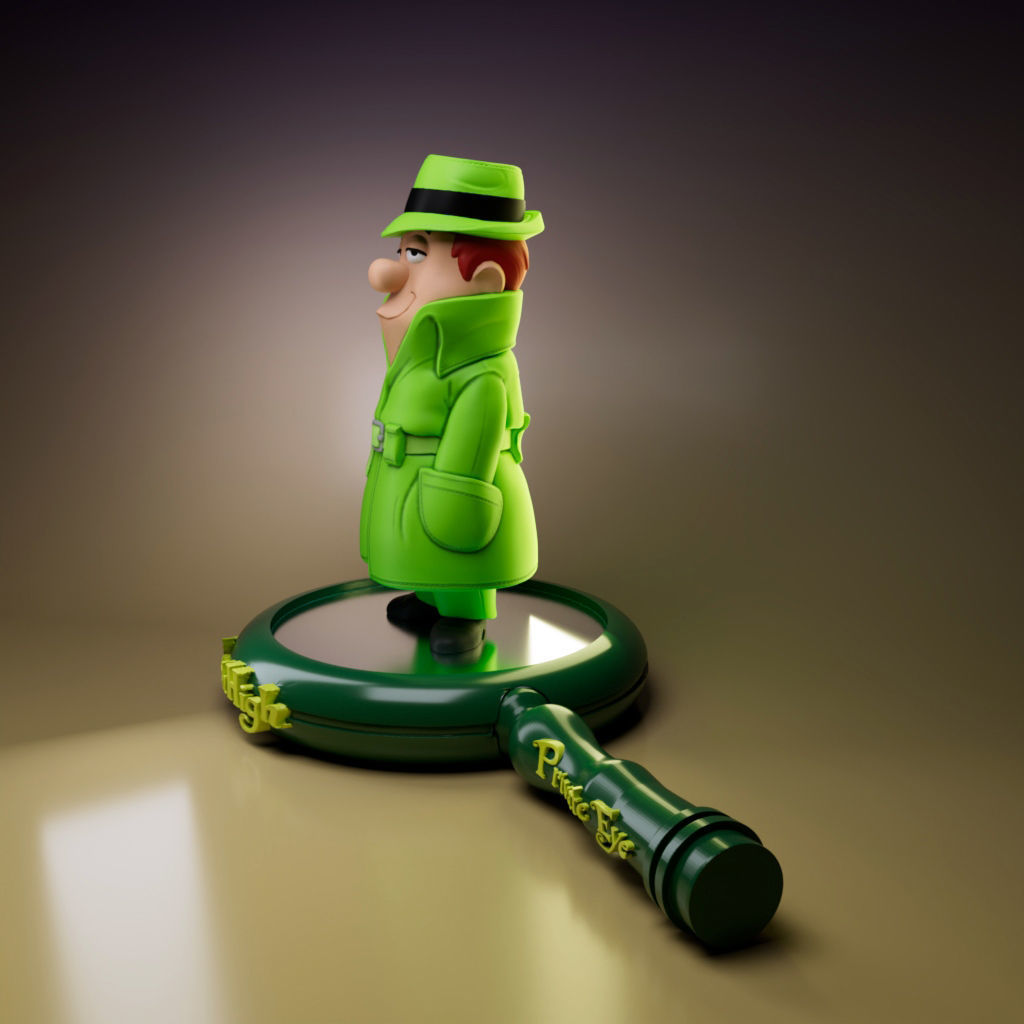 INCH HIGH -PRIVATE EYE 3D print model_1