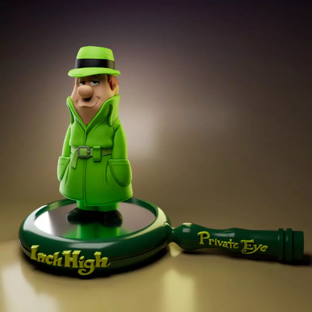 INCH HIGH -PRIVATE EYE 3D print model_0