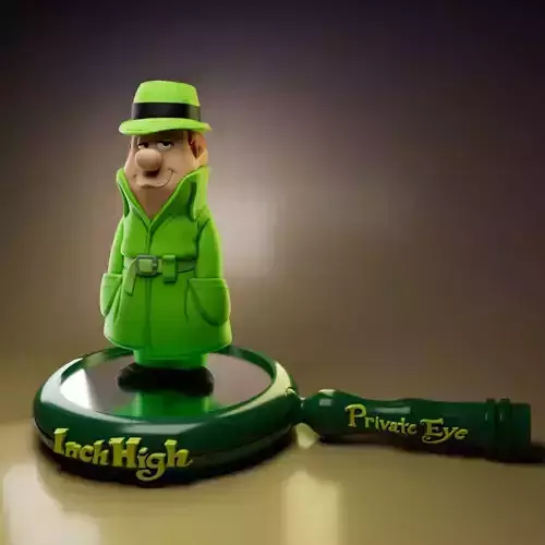 INCH HIGH -PRIVATE EYE 3D print model