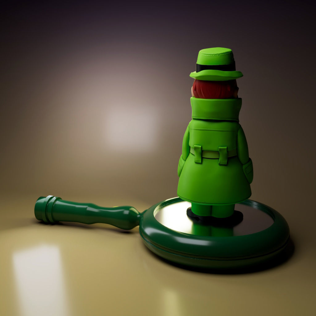 INCH HIGH -PRIVATE EYE 3D print model_3