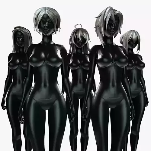 9 Hairstyle Character Anime Collection Vol 1