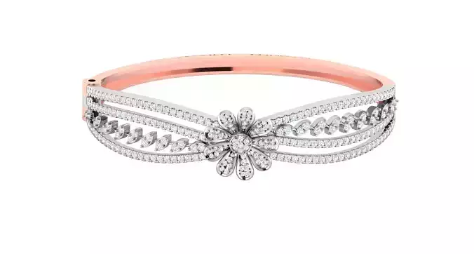 Women Bangle Bracelets Bracelet 3dm STL OBJ FBX Render Details