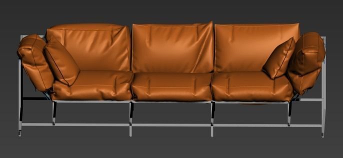 Sofa 3ds Max 3D model_1