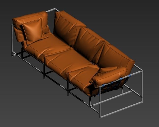 Sofa 3ds Max 3D model_2