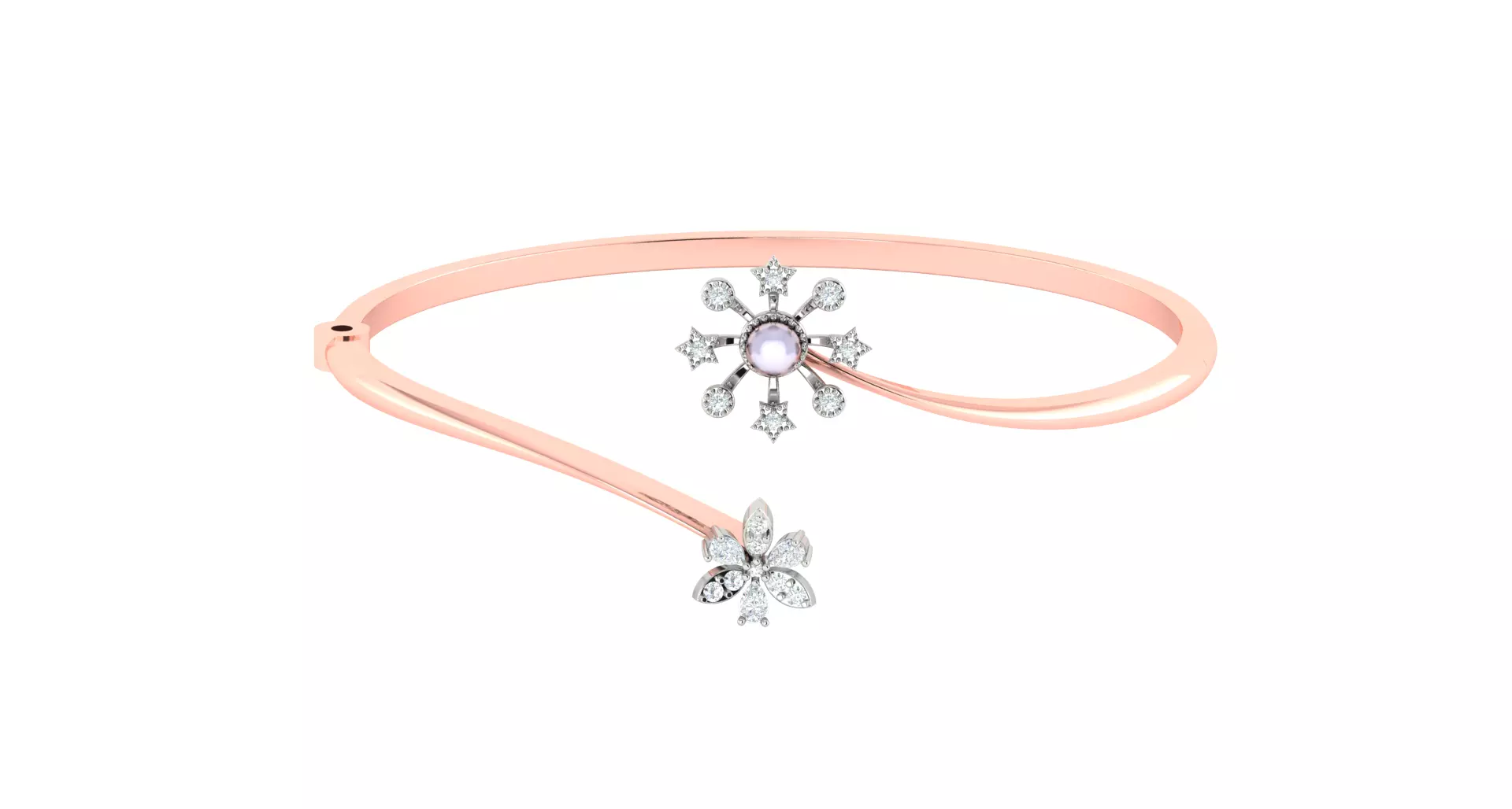 Women Bangle Bracelets Bracelet 3dm STL OBJ FBX Render Details 3D print model_0