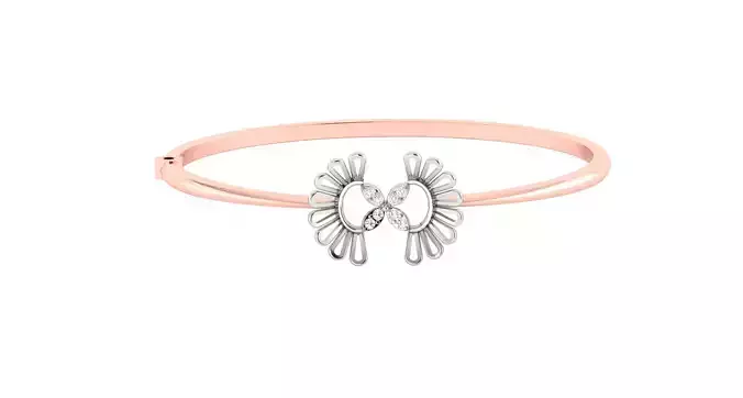 Women Bangle Bracelets Bracelet 3dm STL OBJ FBX Render Details