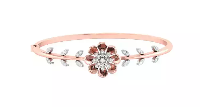 Women Bangle Bracelets Bracelet 3dm STL OBJ FBX Render Details