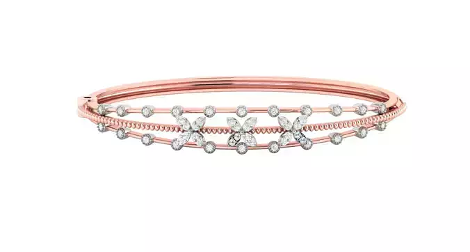 Women Bangle Bracelets Bracelet 3dm STL OBJ FBX Render Details