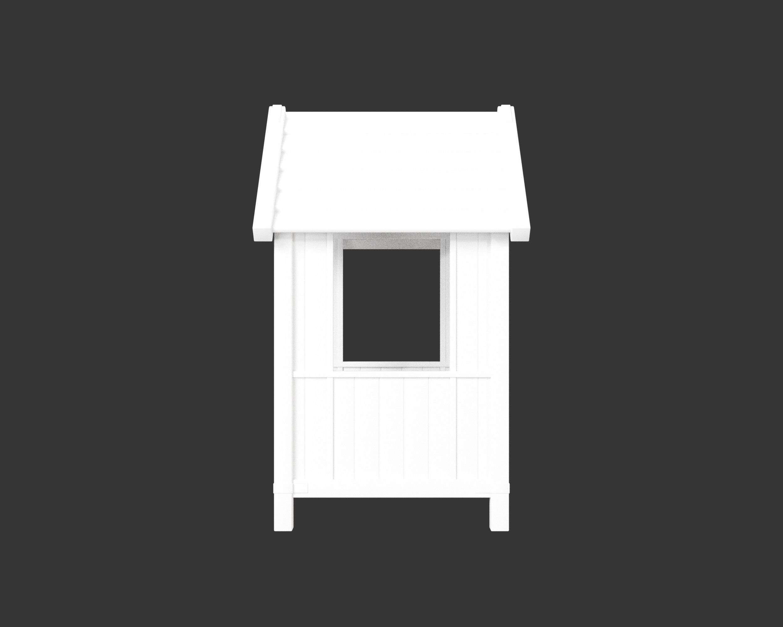 Medieval Defense Guardpost Large Low-poly 3D model_13