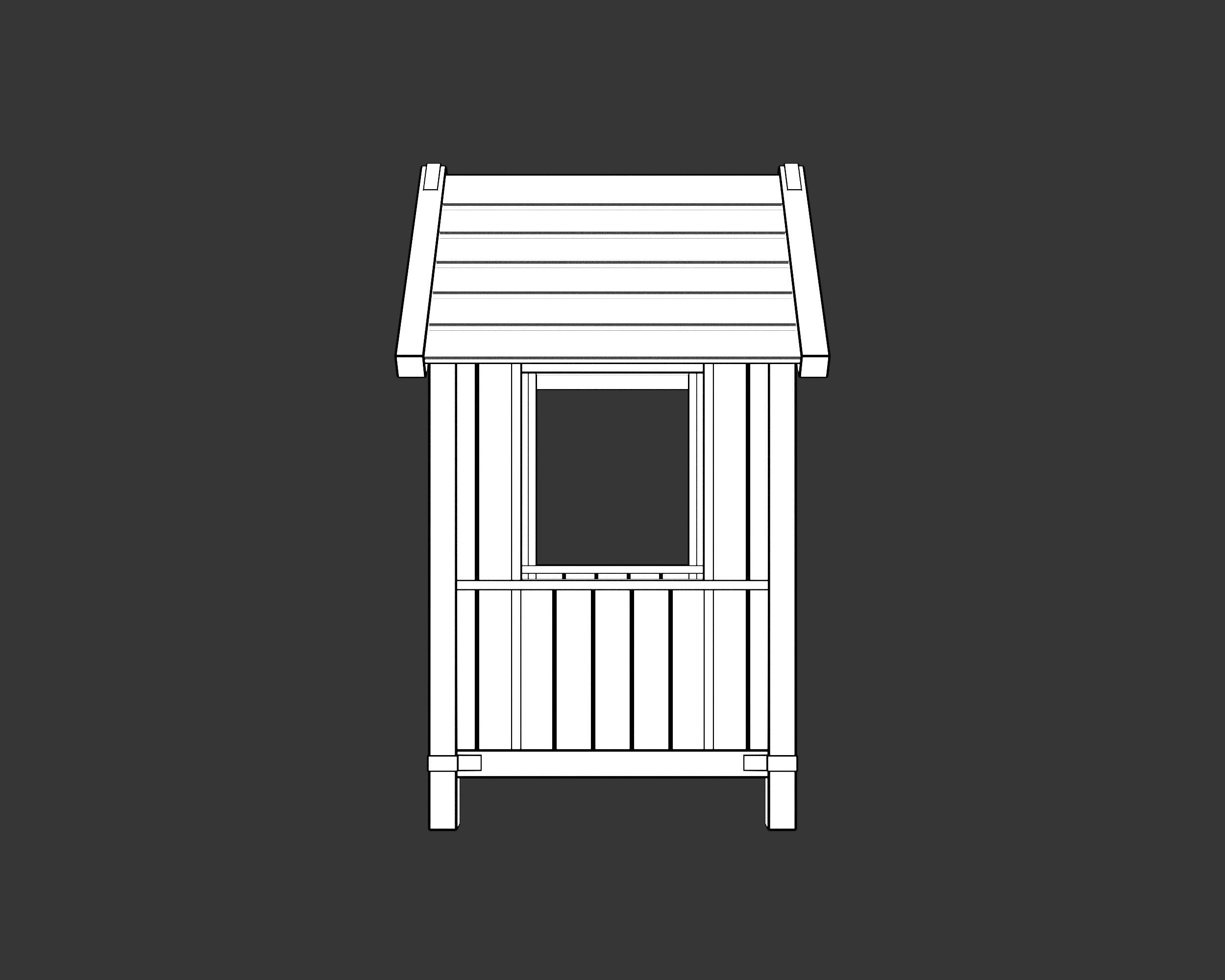 Medieval Defense Guardpost Large Low-poly 3D model_14