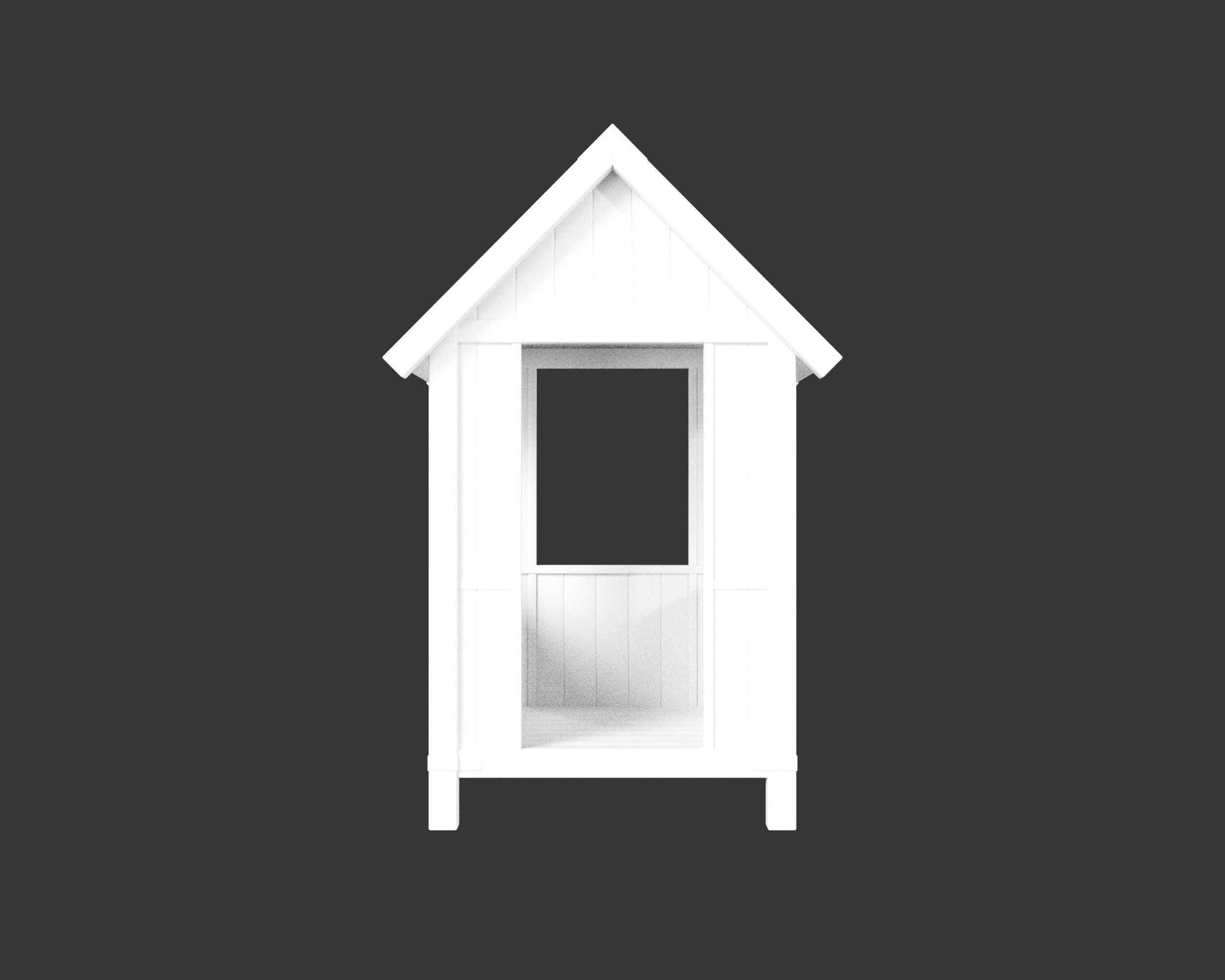 Medieval Defense Guardpost Large Low-poly 3D model_10