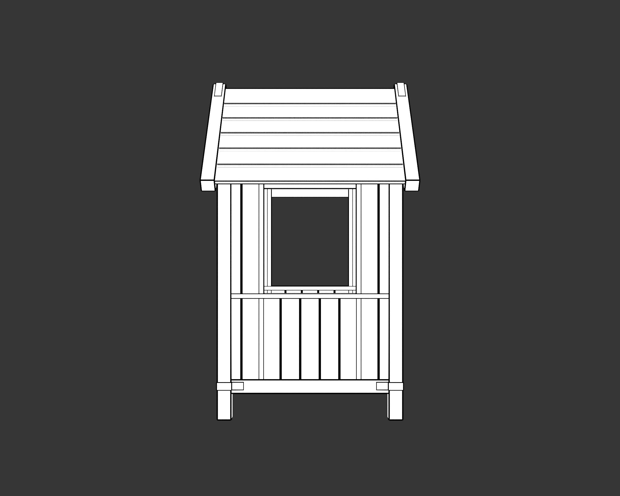 Medieval Defense Guardpost Large Low-poly 3D model_8