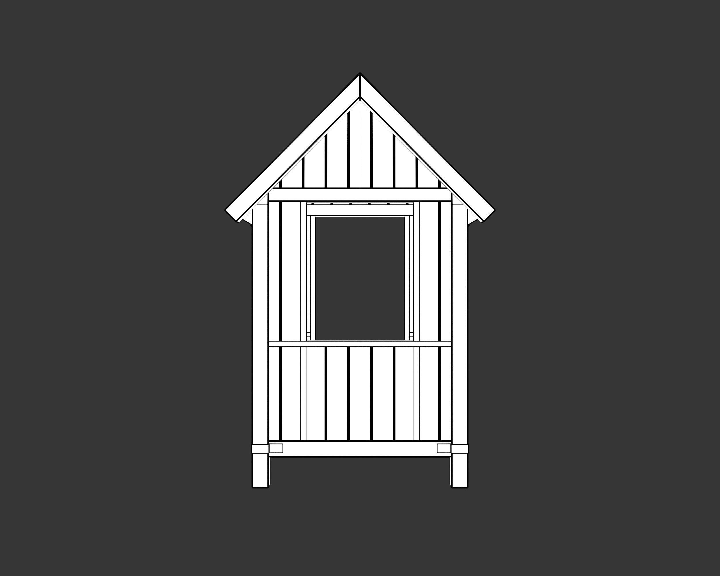 Medieval Defense Guardpost Large Low-poly 3D model_5