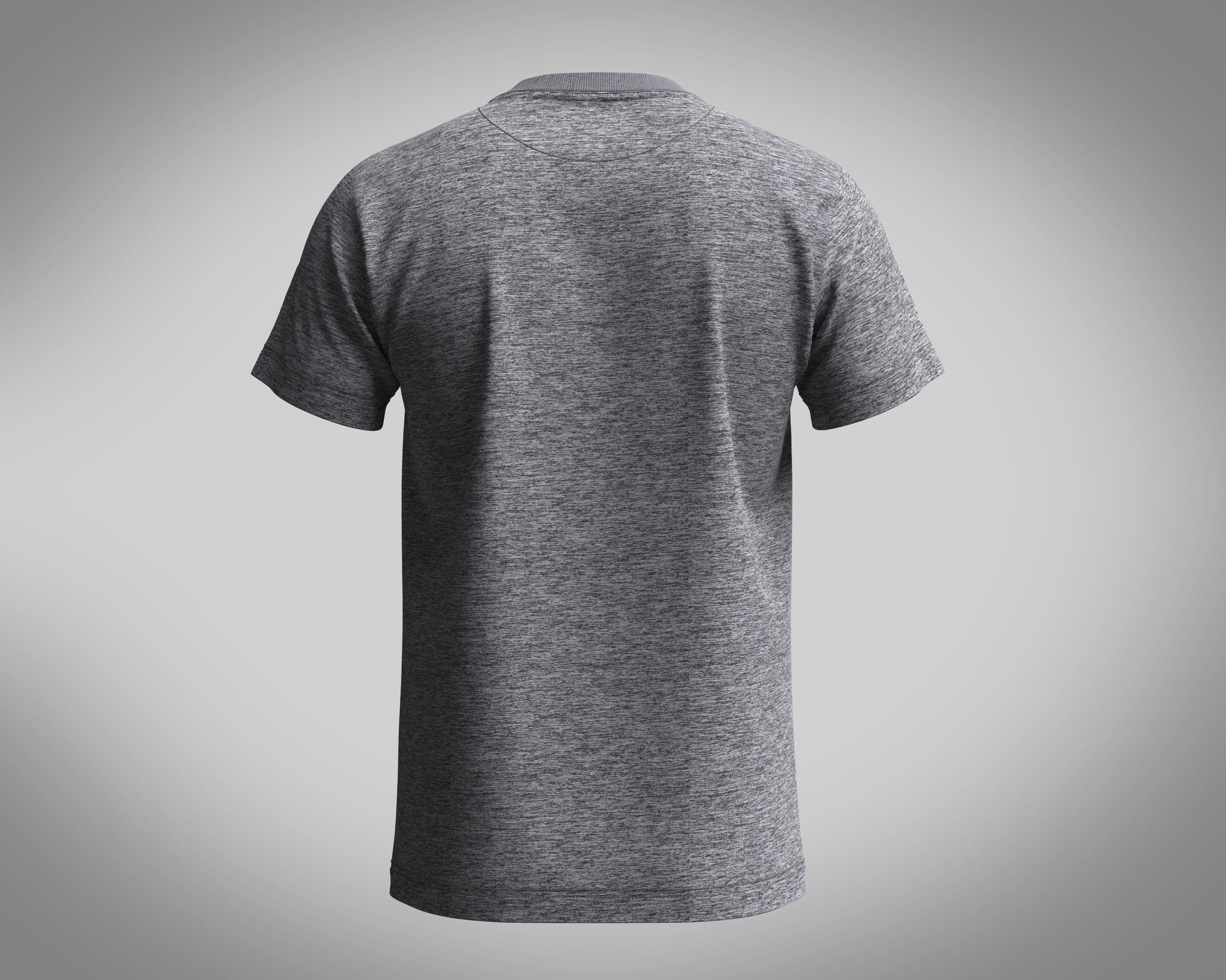T-shirt Grey Marl Lewis 3D model_4