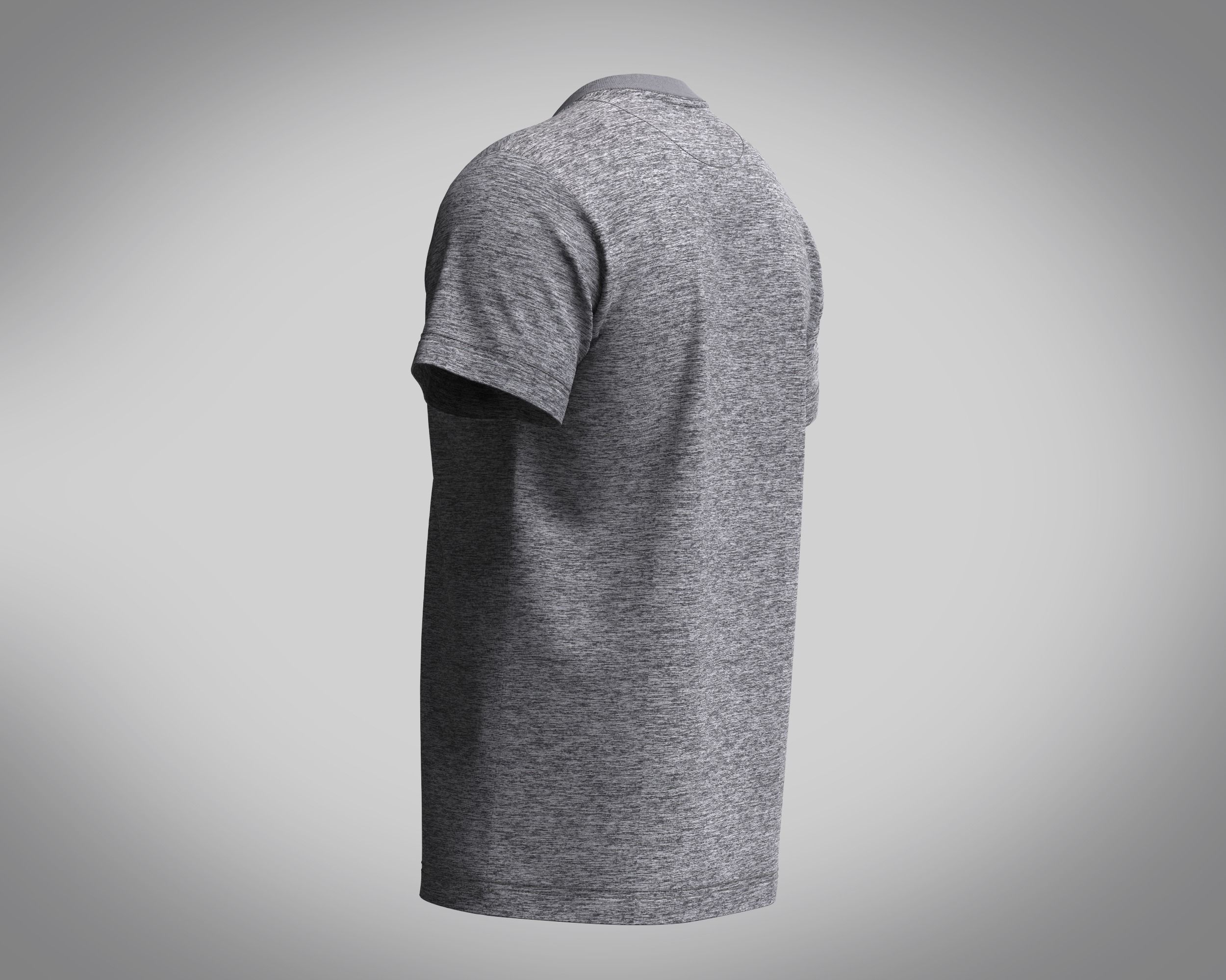 T-shirt Grey Marl Lewis 3D model_5