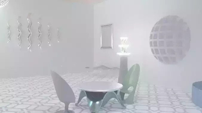 Futuristic interior