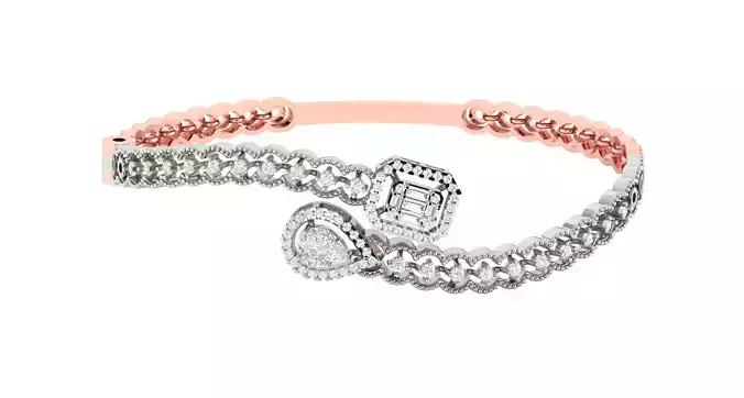Women Bangle Bracelets Bracelet 3dm STL OBJ FBX Render Details