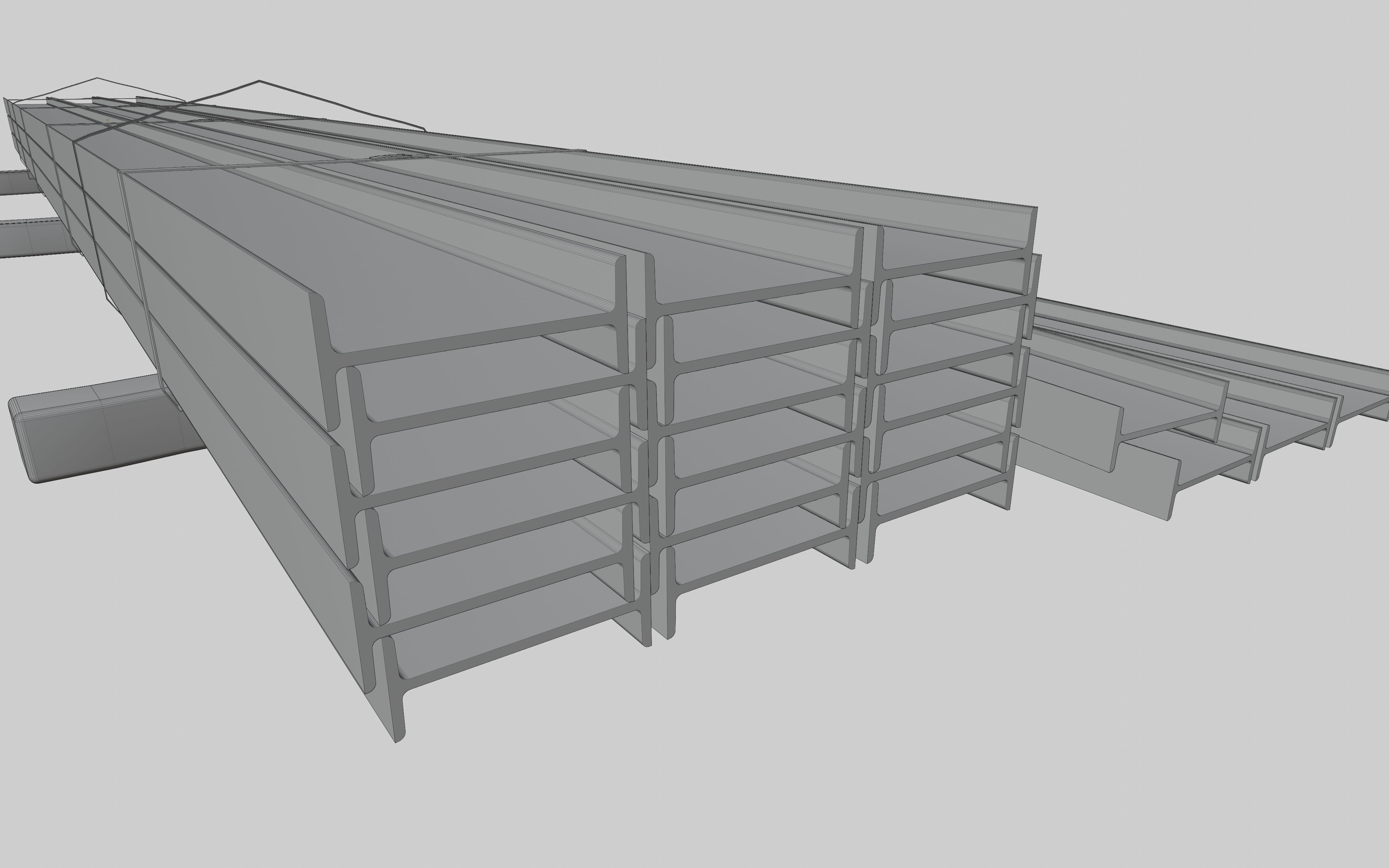 Steel Profiles Pack 3D model | CGTrader