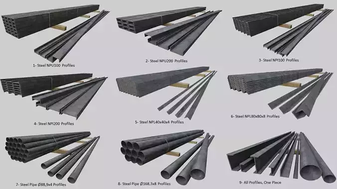 Steel Profiles Pack