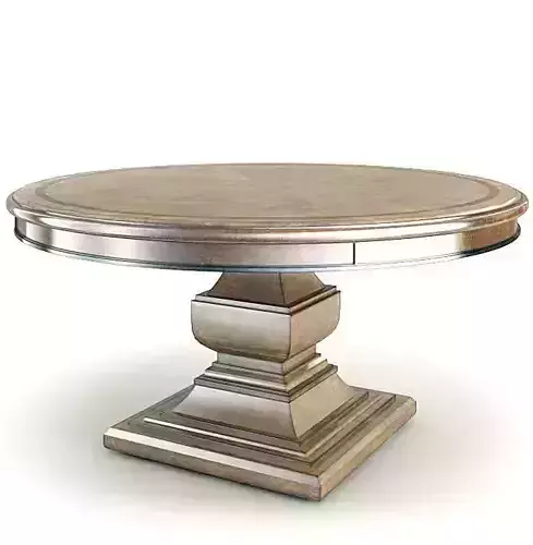 Elegant Antique Pedestal Table