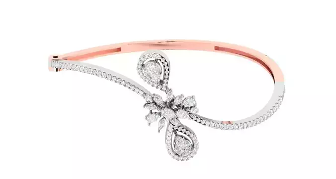 Women Bangle Bracelets Bracelet 3dm STL OBJ FBX Render Details