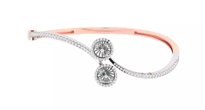 Women Bangle Bracelets Bracelet 3dm STL OBJ FBX Render Details