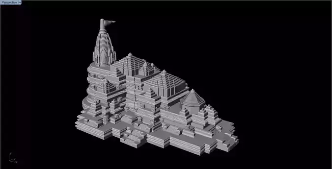 AYODHA RAM TEMPLE 3D print model