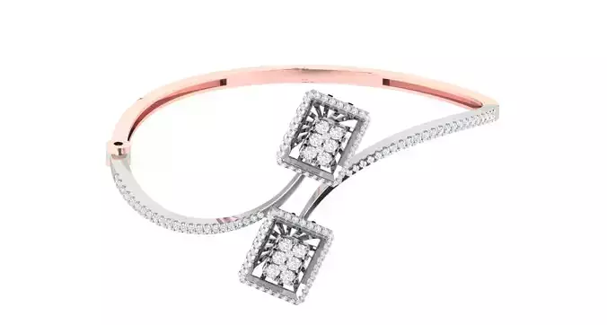 Women Bangle Bracelets Bracelet 3dm STL OBJ FBX Render Details