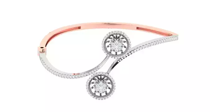 Women Bangle Bracelets Bracelet 3dm STL OBJ FBX Render Details
