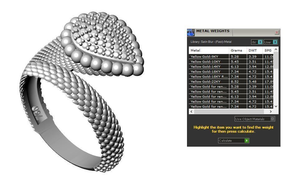 Boucheron ring 3D print model_7