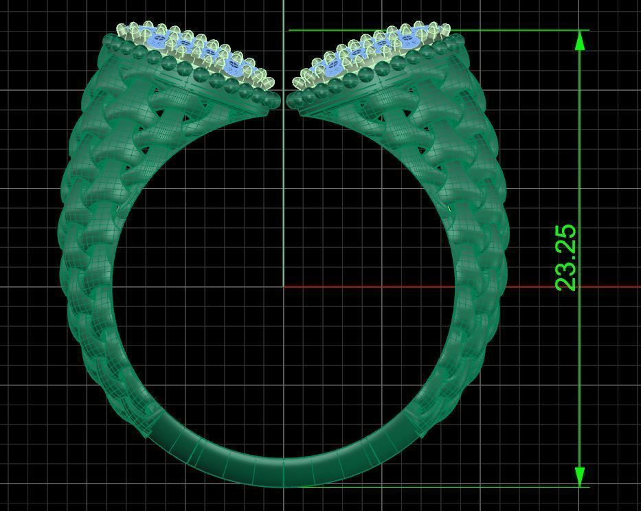 Boucheron ring 3D print model_3