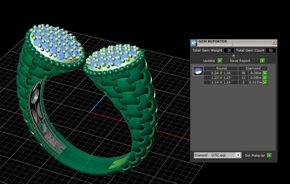 Boucheron ring 3D print model_6