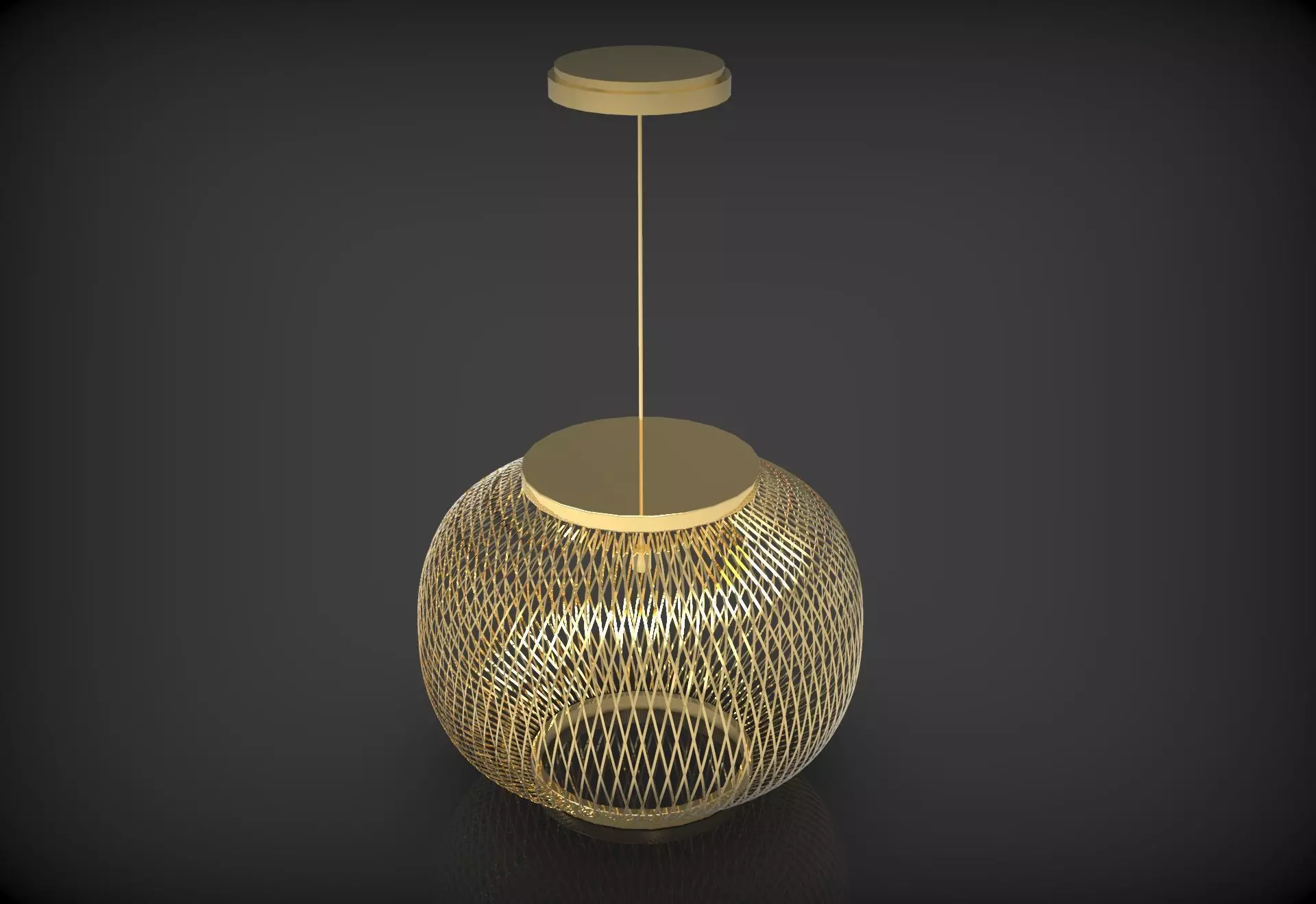 Hanging Light 3D model_0