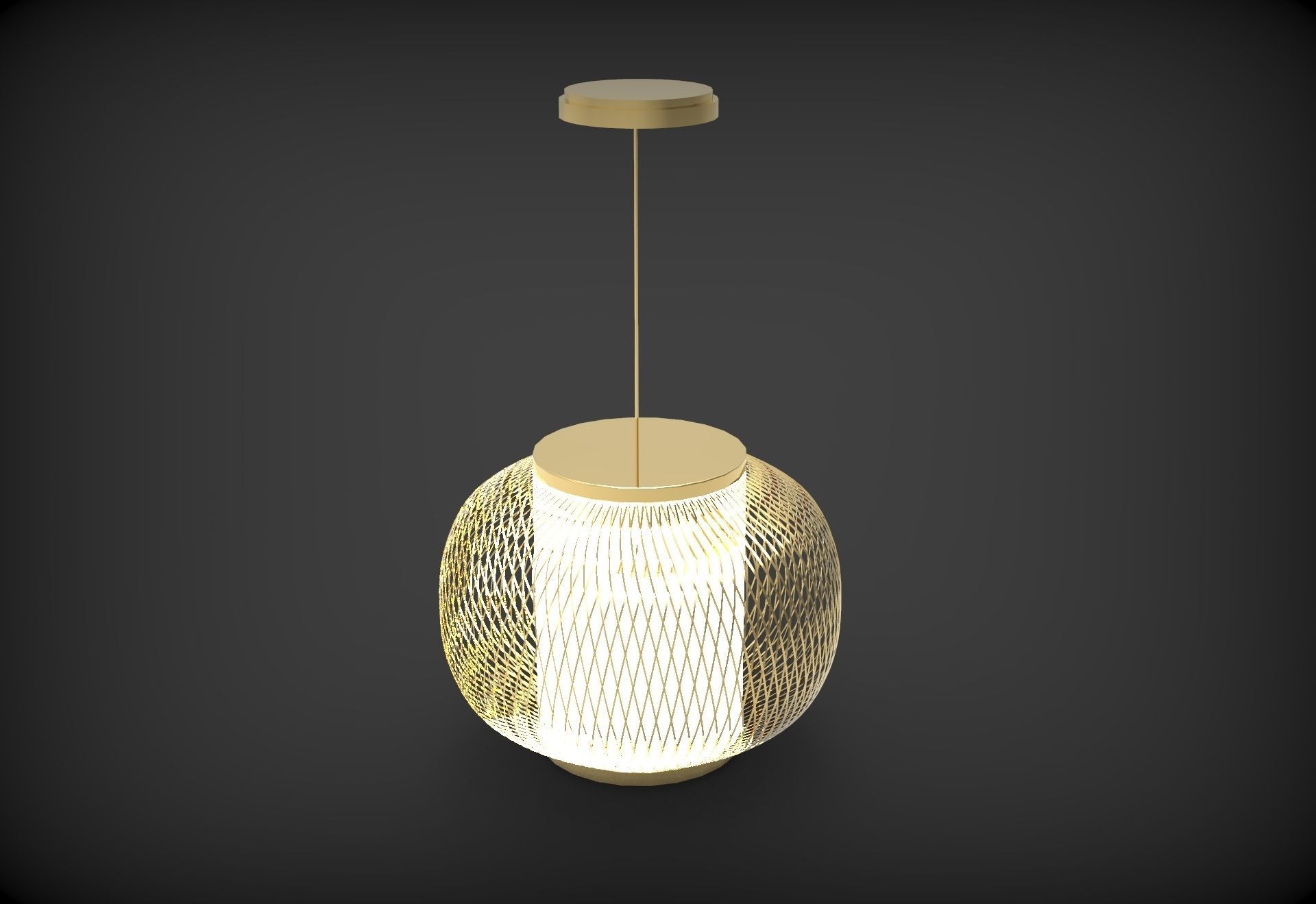 Hanging Light 3D model_1
