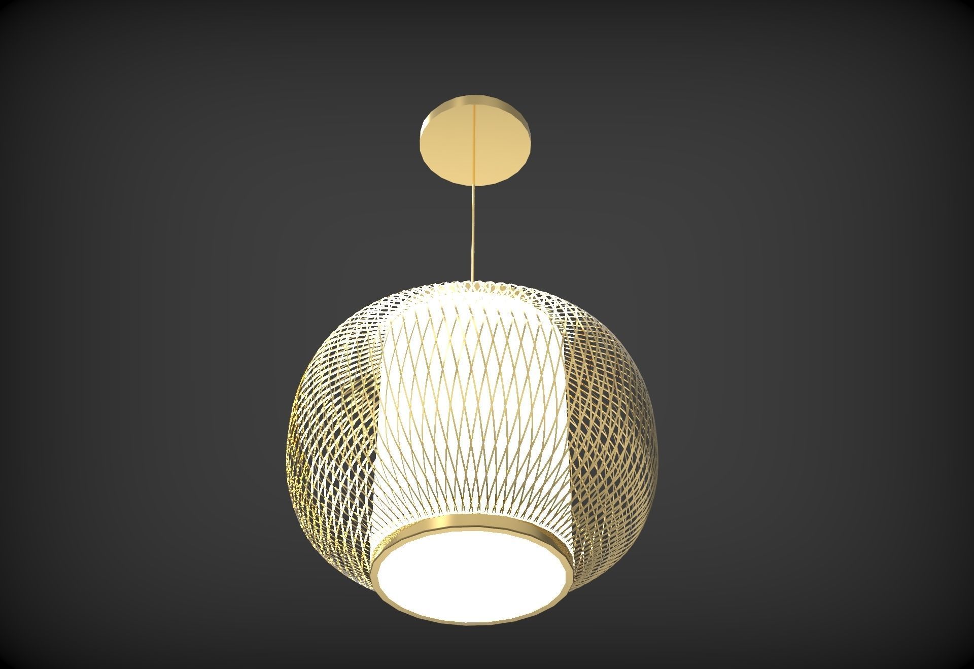 Hanging Light 3D model_3