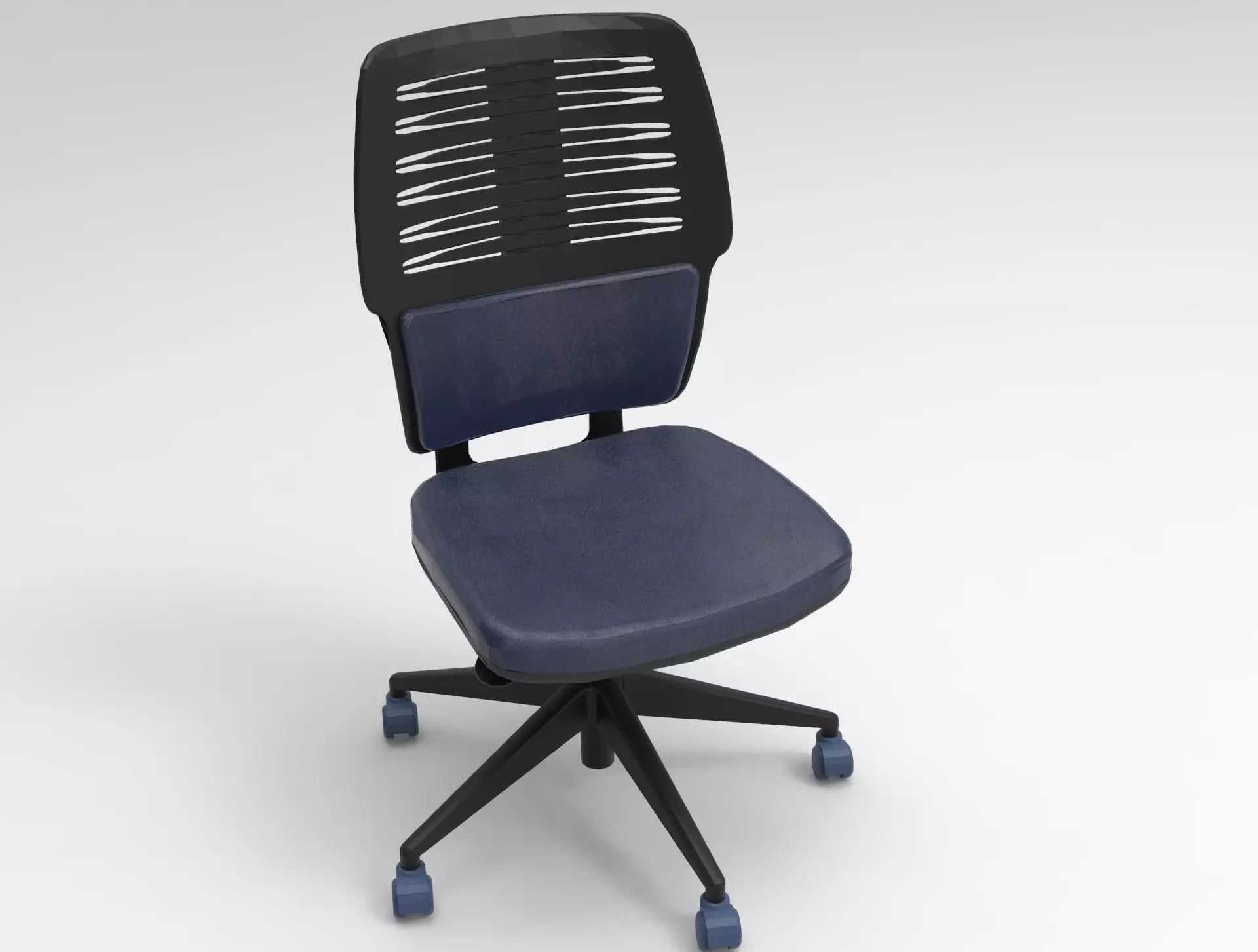 Handless Rotatable Chair 3D model_0