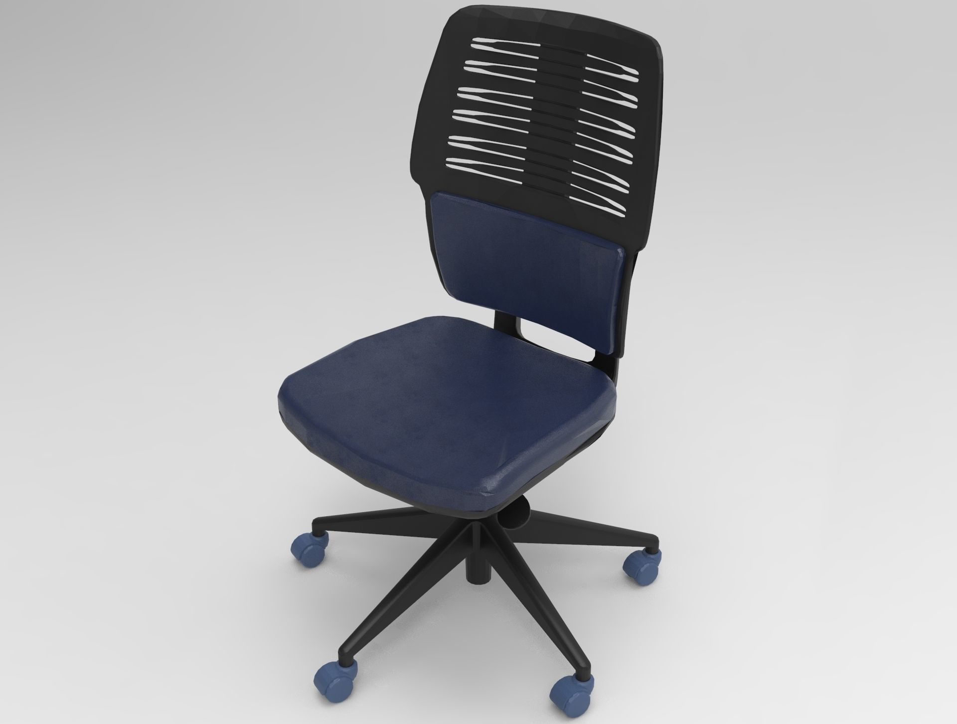 Handless Rotatable Chair 3D model_7