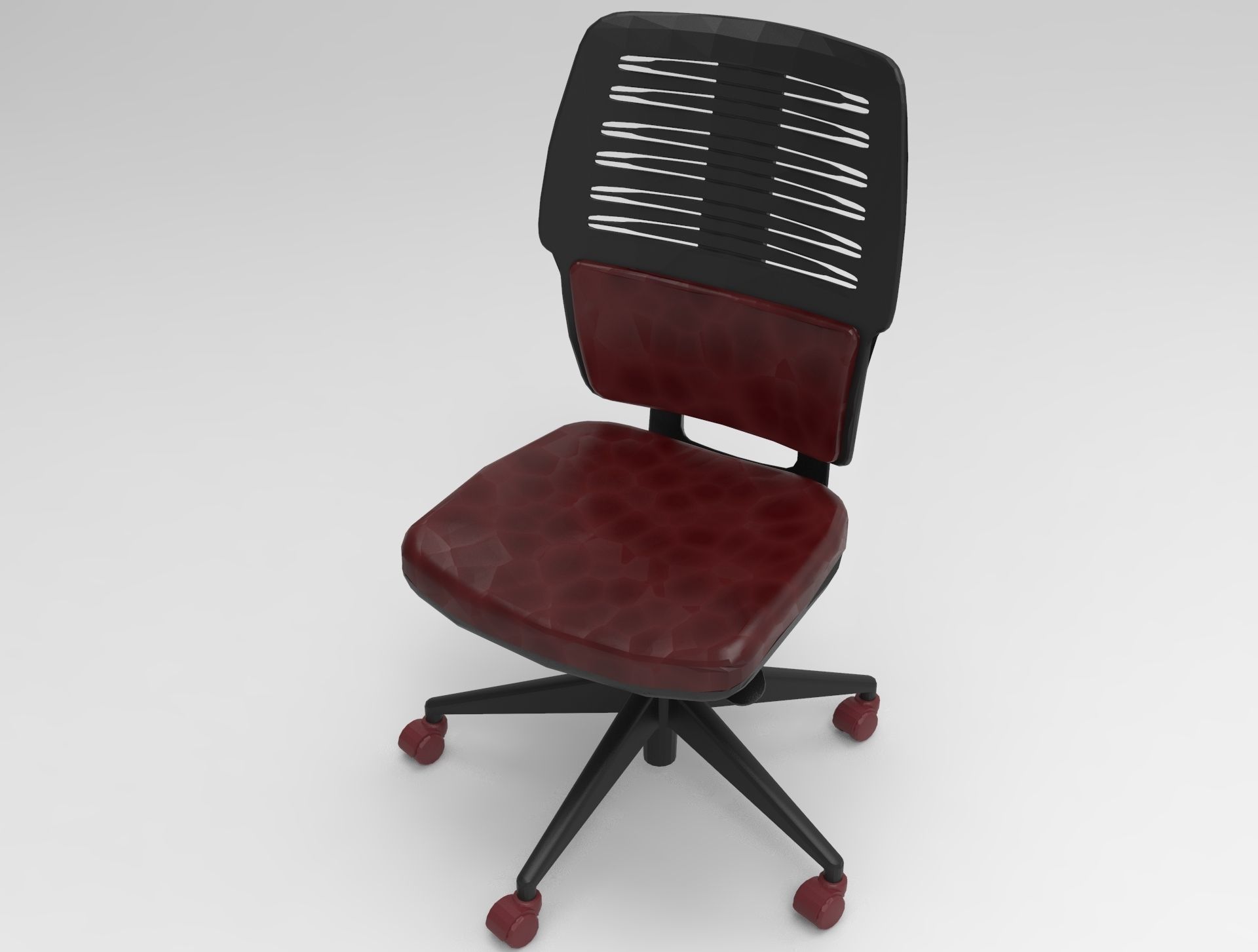 Handless Rotatable Chair 3D model_4