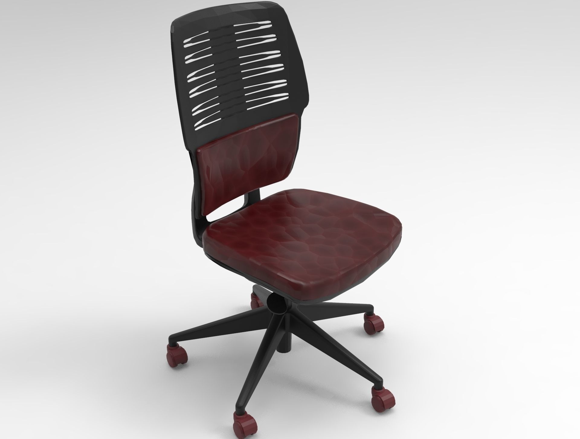 Handless Rotatable Chair 3D model_5