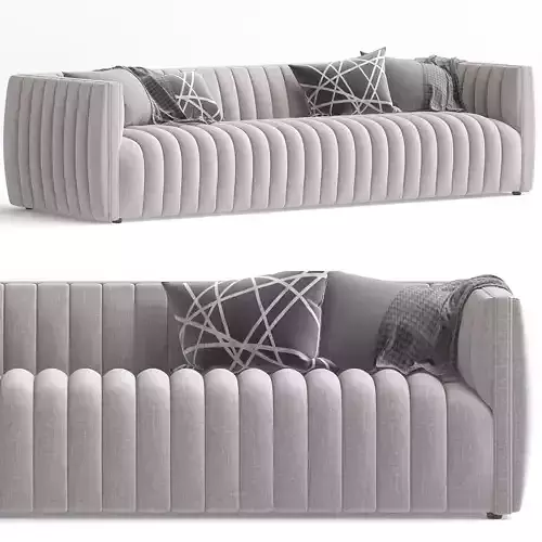 Augustine sofa Orly Natural 3d model Low-poly 3D model