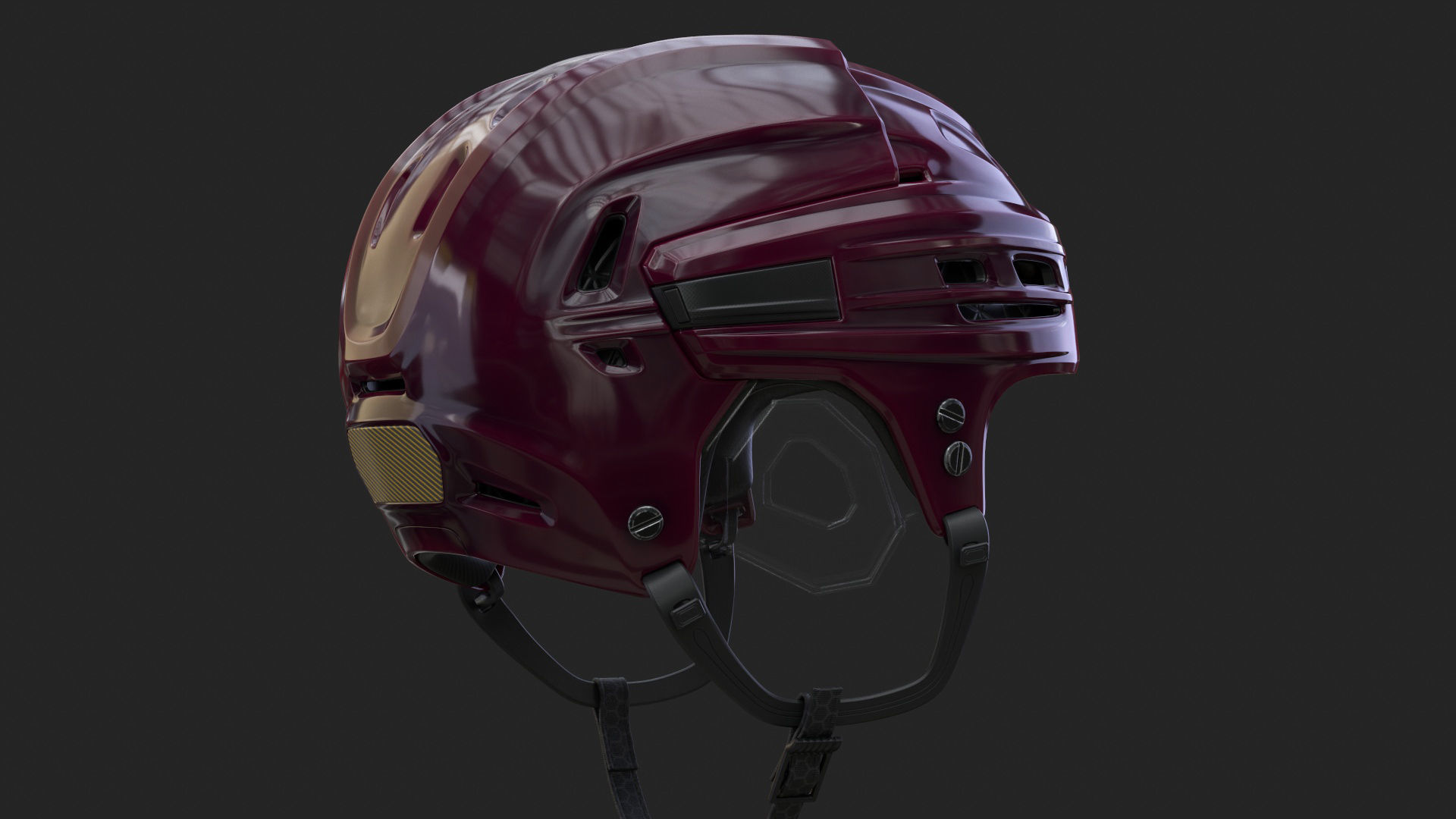 HOCKEY Helmet 3D model_5