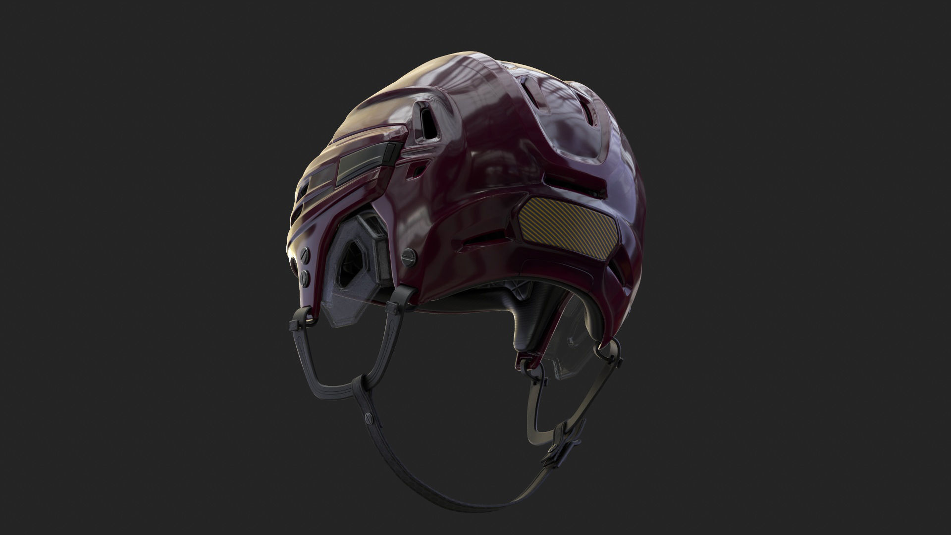 HOCKEY Helmet 3D model_19