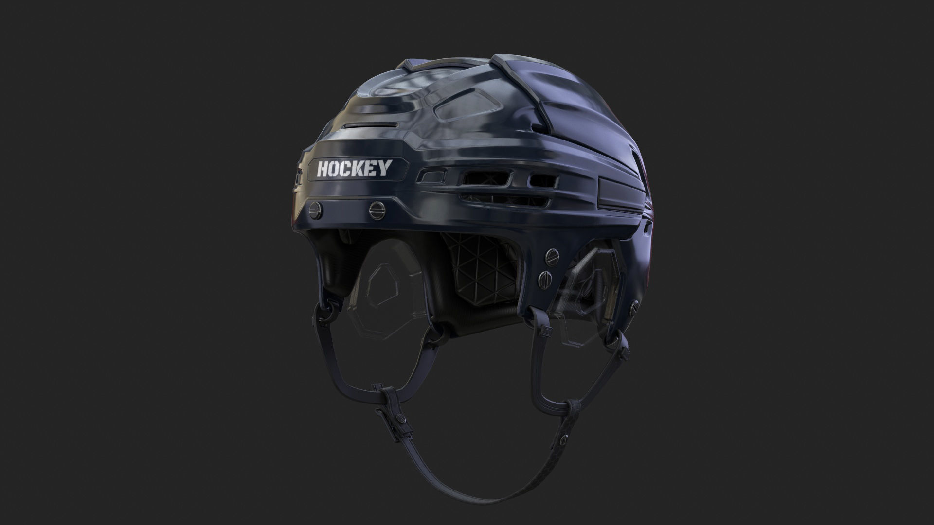 HOCKEY Helmet 3D model_9