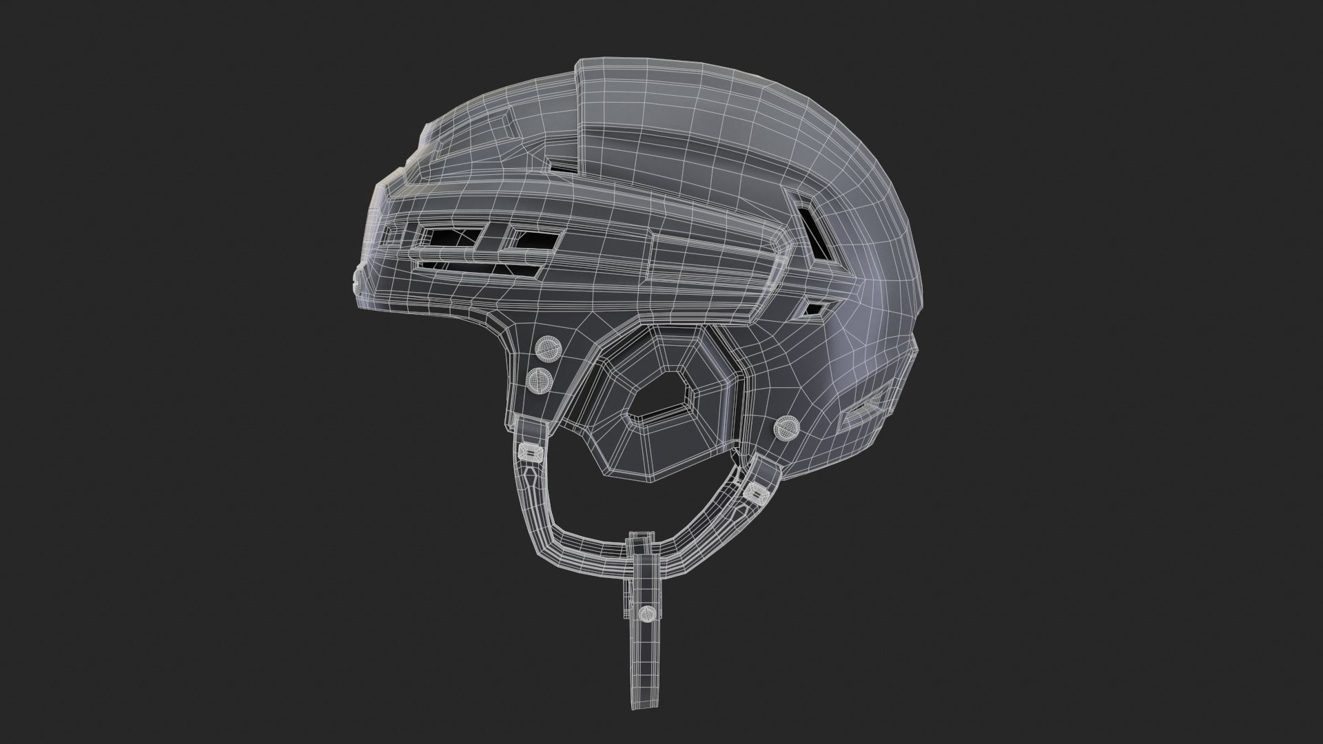 HOCKEY Helmet 3D model_38