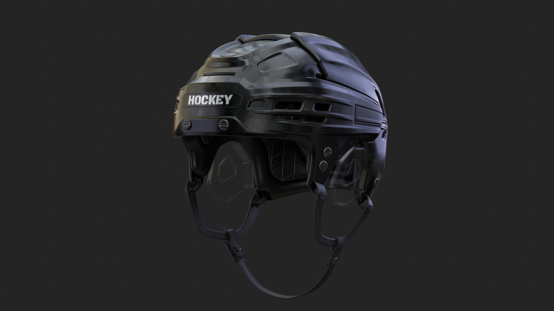 HOCKEY Helmet 3D model_10