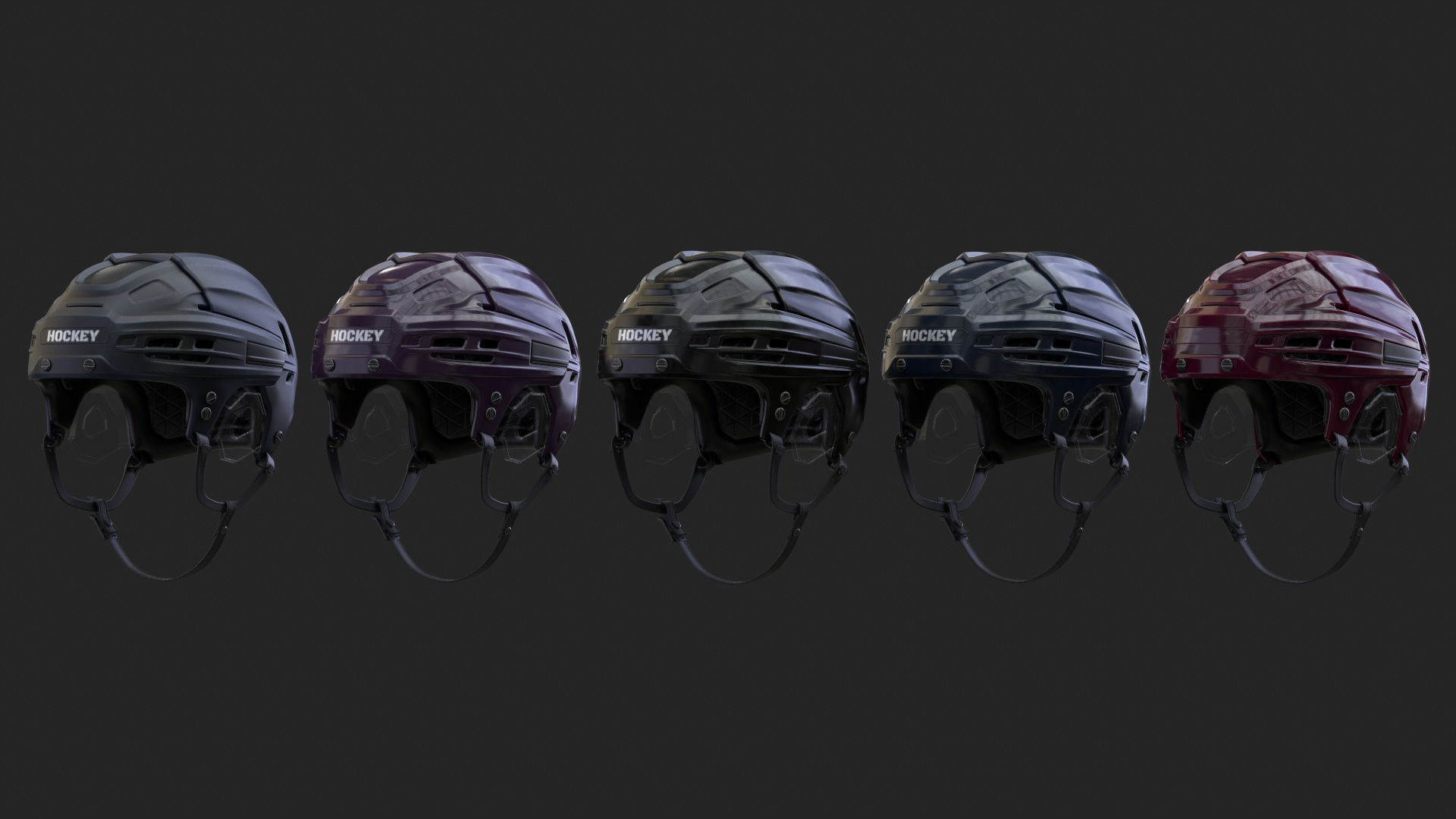 HOCKEY Helmet 3D model_35