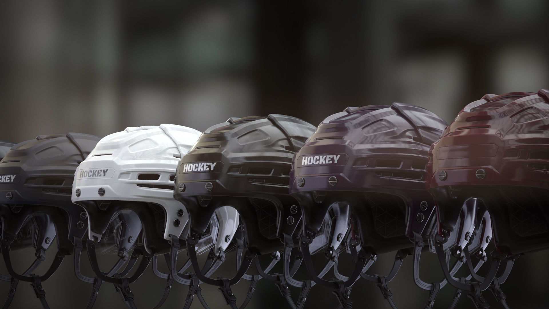 HOCKEY Helmet 3D model_8