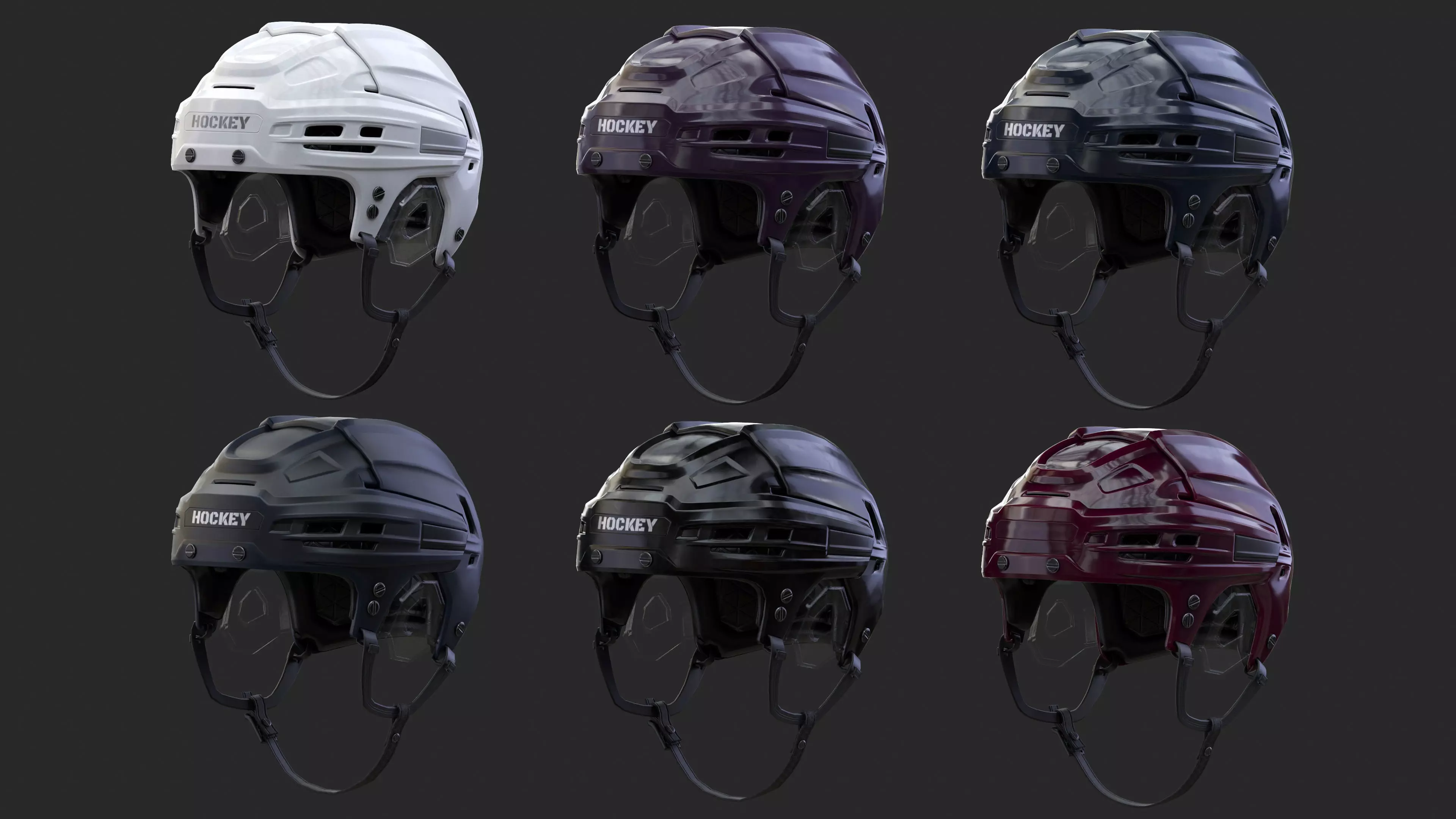 HOCKEY Helmet 3D model_0