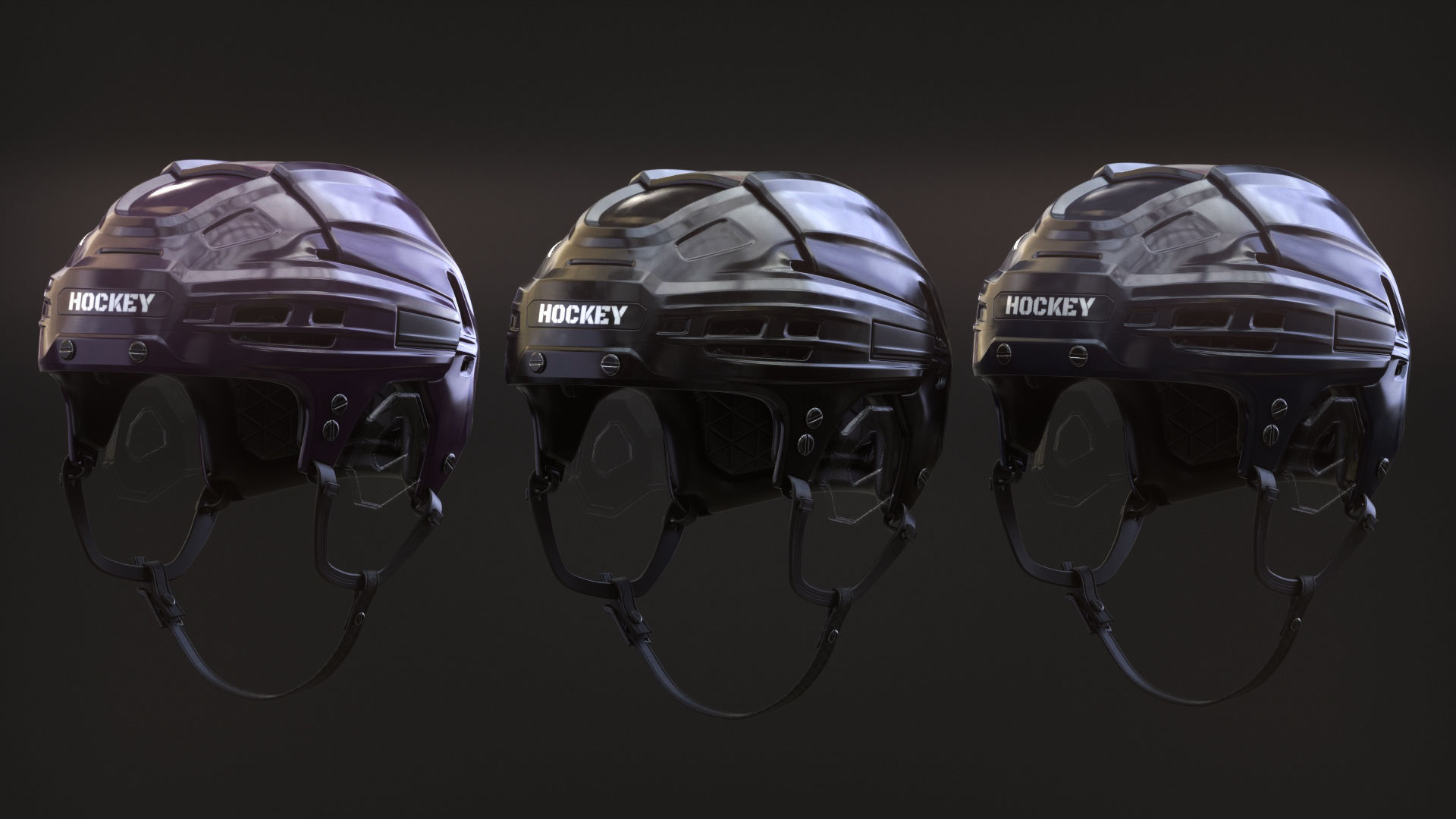 HOCKEY Helmet 3D model_1