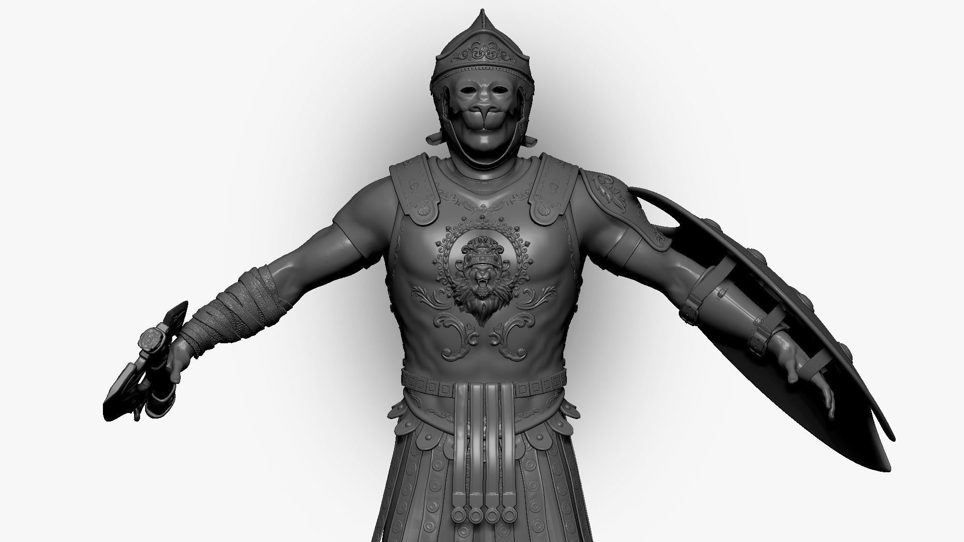 Rome Centurion Sculpt 3D model_6
